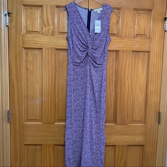 MICHAEL Michael Kors Pants - Michael Michael Kors Navy Floral Jumpsuit Size Medium NWT